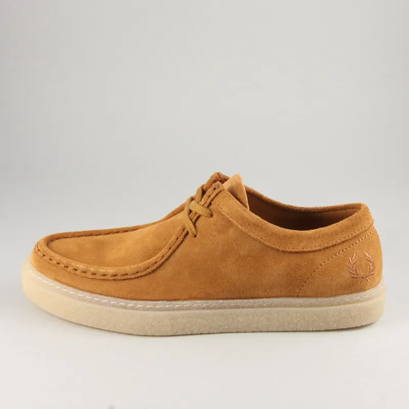 Fred Perry Dawson Low Suede - Dark Caramel-2